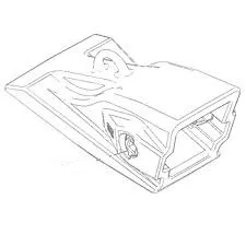 385-4813 Caterpillar 994390 A200 pitkä offset-hammas